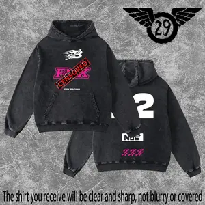 Dirt 29 - F.Racing Washed Hoodie Vintage Motocross Streetwear Hoodie Dirt Bike Graphic Pullover Y2K Racing Hoodie Oversized Acid Wash Hoodie MX Rider Apparel Unisex Motorcycle Racing Sweatshirt Retro Moto Cross Hoodie