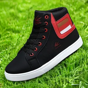 Men's High-Top Skateboard Shoes-Multifunctional Fashion Lace-up Casual Shoes, Suitable for All Seasons