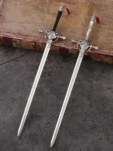 A Chinese ancient style sword hairpin headband, suitable for daily wear, vacation and dating occasions, and also a surprising and exquisite small gift.