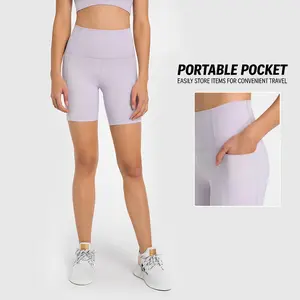 High Waist Athletic Yoga Shorts,Soft Shorts,Breathable, Pocketed Stretchable Tight Fit Gym Wear For Daily Workout & Casual Use Women