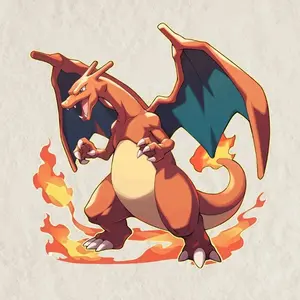 Charizard Sticker | Vinyl waterproof sticker | Gift for Game lovers