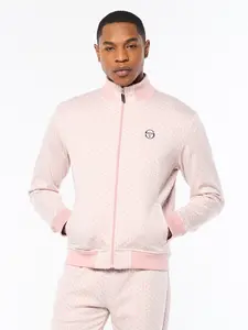Paolo Knit Track Jacket- Pale Mauve