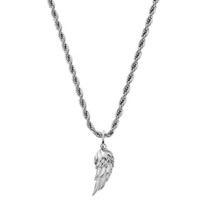 Wing Pendant Necklace (Silver)