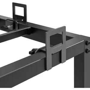 Non Slip Mattress Gaskets, Mattress Holder in Place Gripper for Metal Bed Frame, Keep Mattress from Sliding Gripper, Adjustable, 6 count, Black