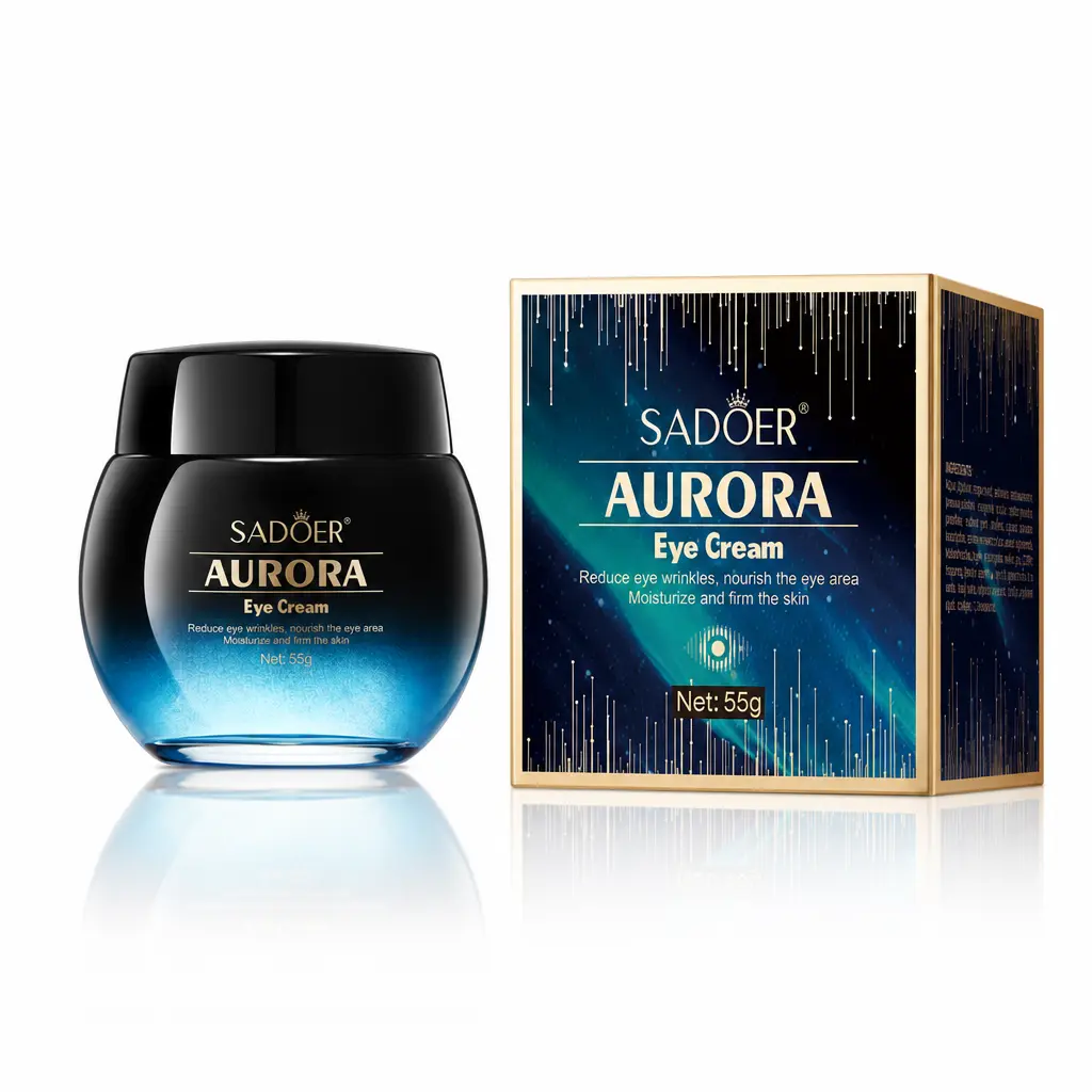 SADOER Aurora Blue Glow Eye Cream - Gentle Hydrating Moisturizer, Nourishes Contour, Smooths Dry Fine Lines, Daily Skin Care Solution Hydrating Moisturizer Hydrate calcium dark
