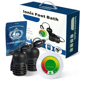 Upgraded Portable Ionic Foot Detox Machine, Foot  Bath for  Use, Foot Cleaner Machine To Remove Toxins with 2 Arrays, Detox Sea Salt