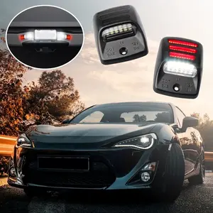 💡🚗 2Pcs LED License Plate Lights | Fits Toyota Tacoma 2005-2015/Tundra 2000-2013 ✅18SMD 500LM 6000K White ✅3-Row Red OLED Neon Tube ✅IP66 Waterproof 15 Mins Install | Upgrade Rear Light & Look! Led Car Lights