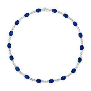 Casablanca Blue Sapphire Necklace