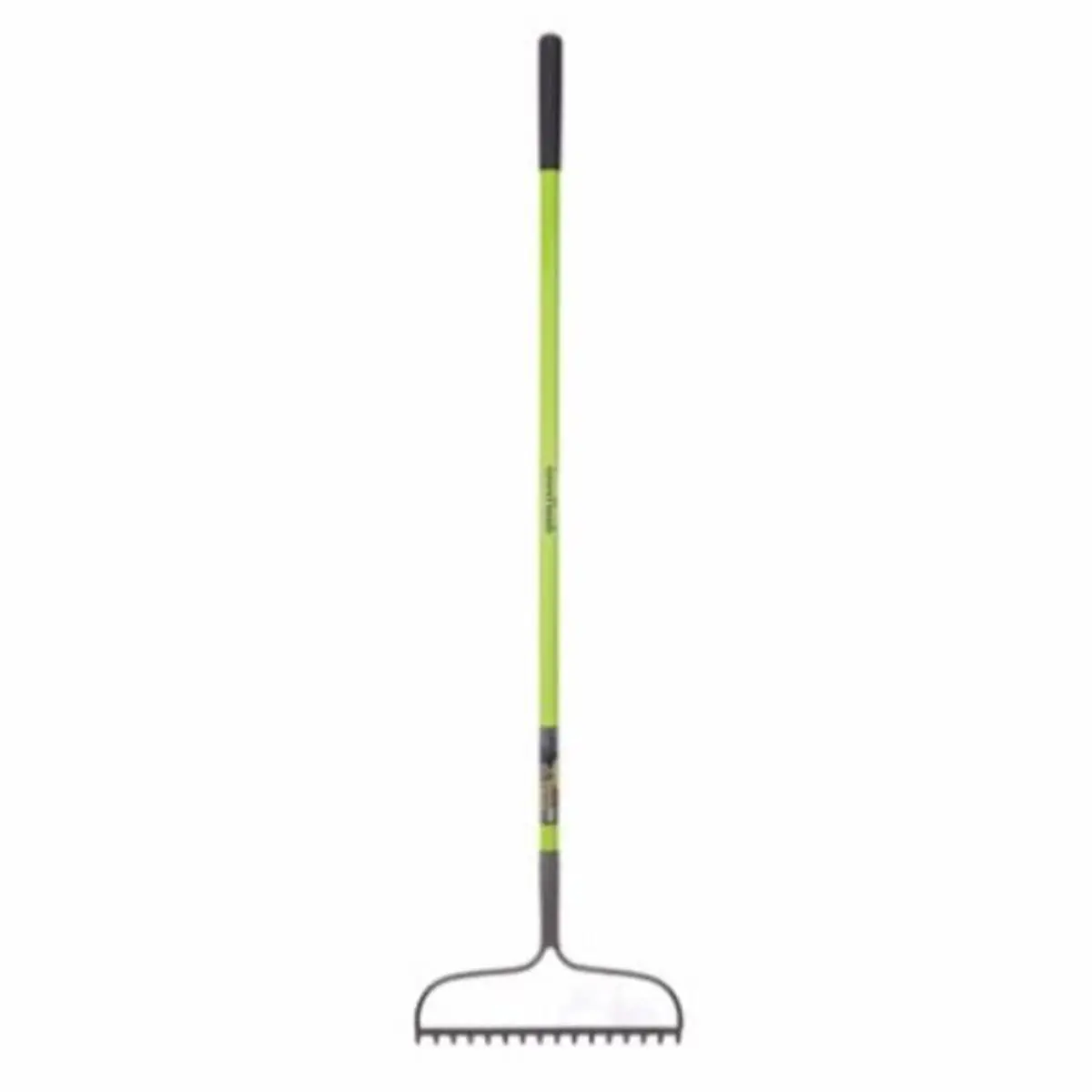 Bow Rake with Fiberglass Long Handle, Lightweight Gardening Tool for Lawn Cleaning, Durable Rake Head Included