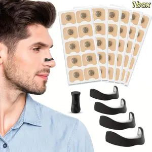 65pcs Magnetic Nose Strips Set, 60 Strips + 4 Expanders + 1 Nasal Strip, Breathing Aid, Personal Care, Hot Beauty Product