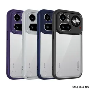 Shockproof Silicone Bumper Case for Nothing Phone 4a Pro 5g, Air Cushion Design, Clear Matte Finish, Durable Protection