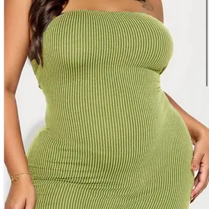 Ribbed Plus Size Tube Romper