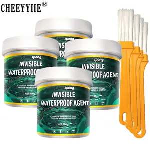 4PCS Invisible Waterproof Sealer with Brush - Super Strong Bonding, 100g Each, Insulating & Anti-Leakage
