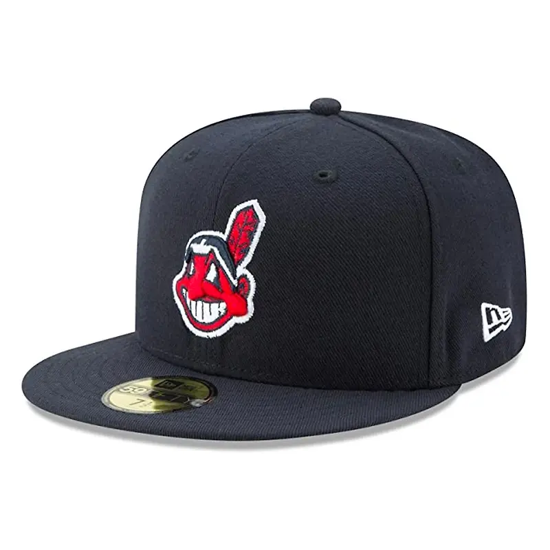 Men's Cleveland Indians New Era Navy/Red Home Authentic Collection On-Field Low Profile 59FIFTY Fitted Hat