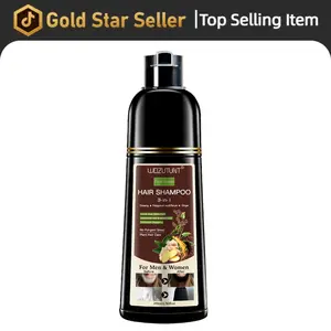 Goiple 3-in-1 Dark Brown Hair Dye Shampoo Herbal Formula with Ginseng Covers Gray Hair Natural Plant Haircare for Salon-Quality Results 200ml - Silky,valentine's day gifts for her/him
