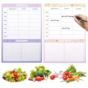 Weekly Meal Planner and Grocery Shopping List Notepad With Magnetic, 52 Week Meal Planner for Healthy Meal Prepjournal