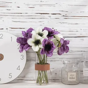 Artificial Senquan Single Head Camellia 11.8 in Realistic Petals Pack of 6 for DIY Floral Projects and Home Décor