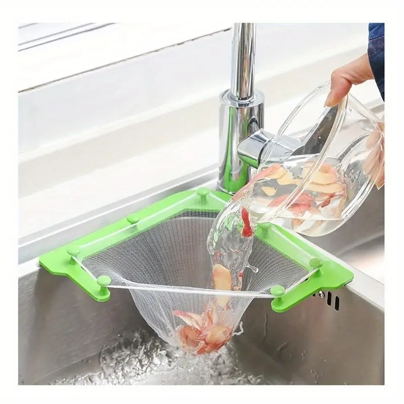 50 Pcs Triangle Sink Strainer Basket - Mesh Bags Corner Filter For Kitchen Food Waste & Leftover Garbage
