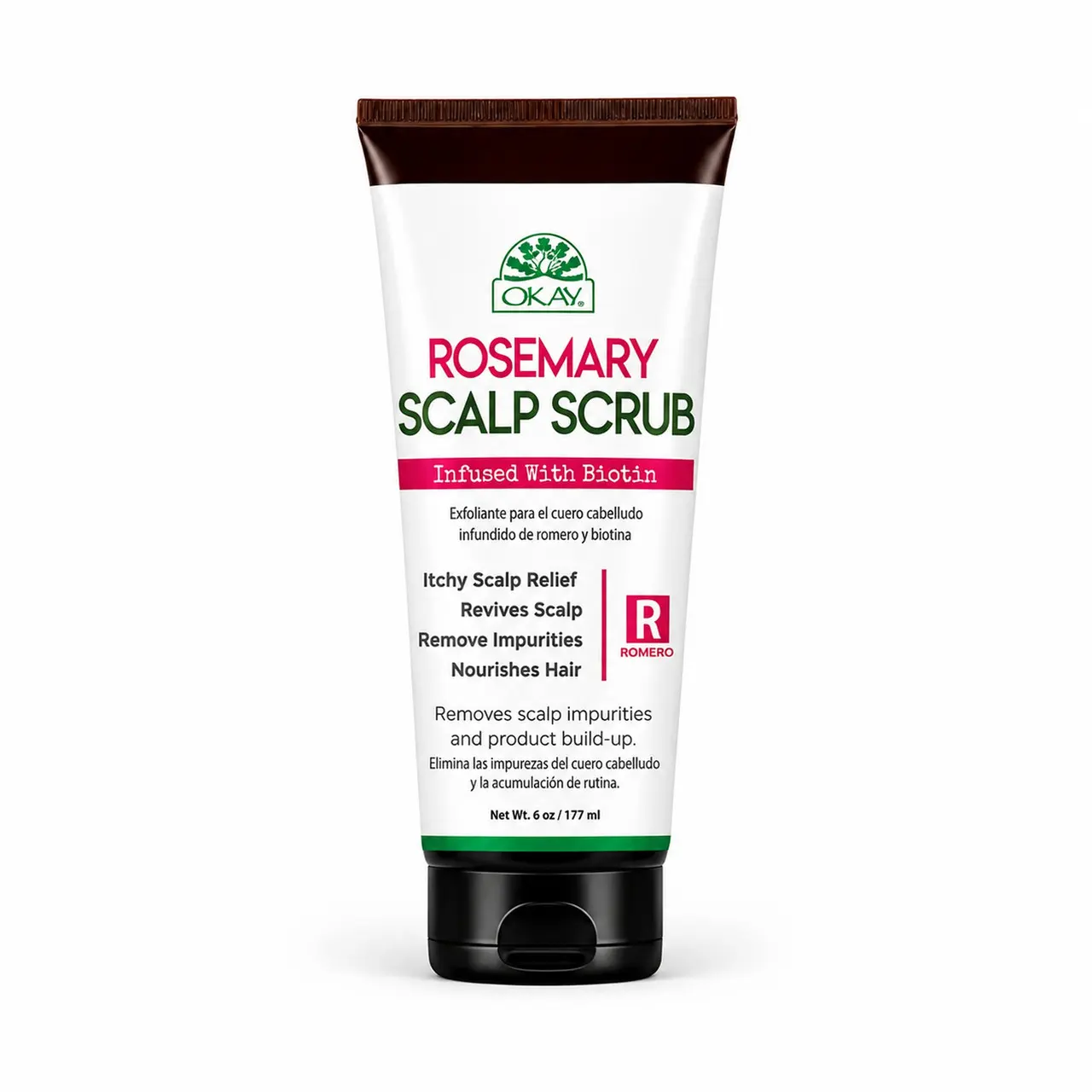 OKAY Rosemary Scalp Scrub - 6 oz / 177 ml