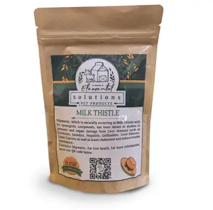 Solutions Milk Thistle Herb Supplement for Dogs & Cats, Liver Support, Antioxidant Pet Healthcare Multivitamin