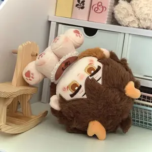 Cute 15cm Sitting Style With Corner Genshin Impact Morax Zhongli Plush Toy Cosplay Anime Game Character Funny Decor Plushie Doll