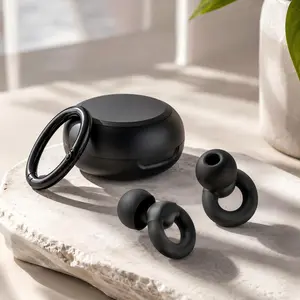 Reusable Silicone Earplugs for Sleeping, 30dB Super Noise Cancelling Ear Plugs with Travel Case, Sound Blocking for Study Concert Travel, Perfect Fit (S/M/L Tips) sleep