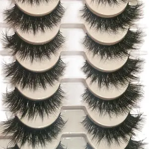 Strip Eyelashes for Perfect Eye Makeup Extension - Eyelash Extension - 10 Pairs Eyelashes Extensions Cosmetic Synthetic