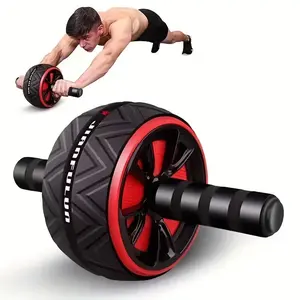 Stainless Steel Abdominal Rollers - Core and Chest Muscle Training Wheels for Everyone Non-Electric Fitness Equipment