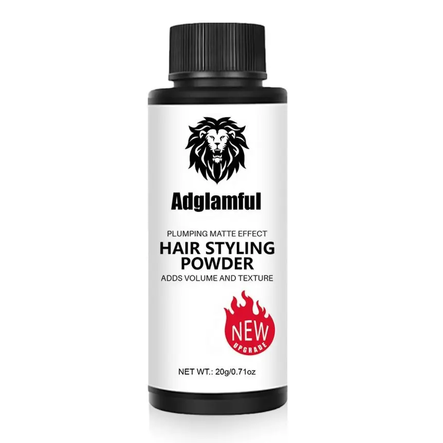 ADGLAMFUL Texture Powder with Oil Control for a Fluffy Look & Plumping Matte Effect - Lightweight Men's Hair Styler for Fine & Oily Hair, 20g / 0.71oz, Instant Apply, Adults