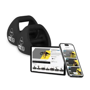 Neoprene Kettlebell Set  Piece Bundle with Vertical Rack | 3-in-1 Kettlebell, Dumbbell, and Push Up Bar Workout Equipment