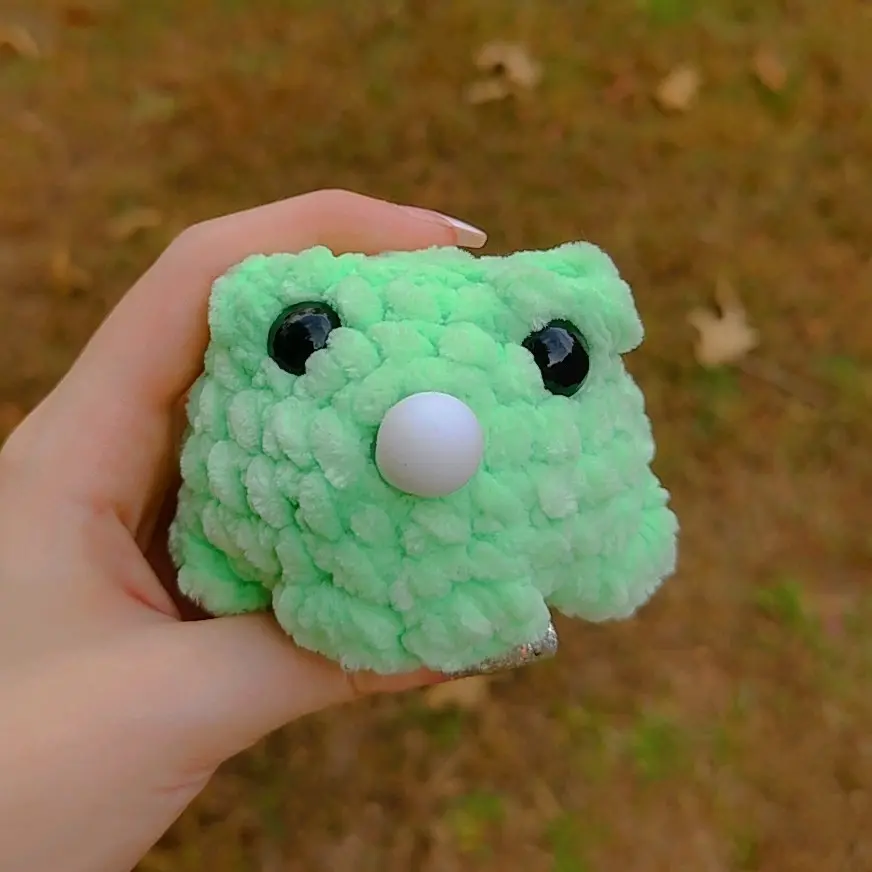 Frog Stress Toy- Handmade Crochet Frog Stress Toy Decor Stuffed Animal Amigurumi