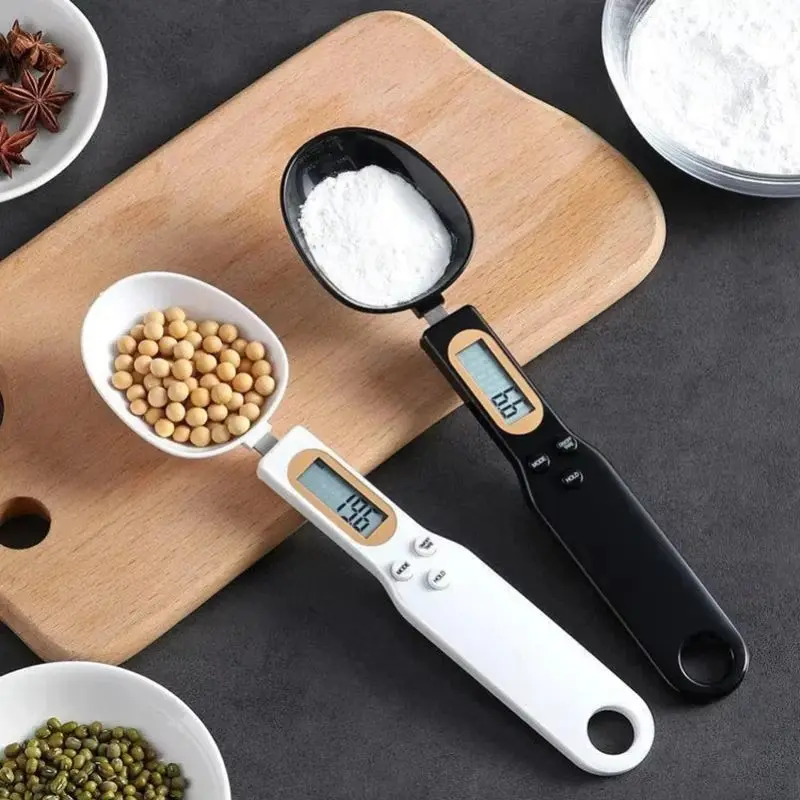 ScoopSense Digital Measuring Spoon Scale - 0.1g Precision Spoon Scale for Coffee, Baking, Protein & Spices, 500g Capacity, LCD Display, Tare Function
