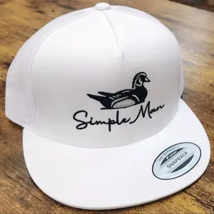 High quality embroidered Simple Man Wood Duck trucker hat, outdoor sports multiple colors
