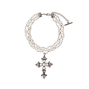 PEARL CROSS NECKLACE