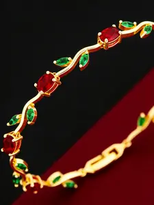 Luxury Full-Crystal Branch Bracelet for Women – 9 Styles Available | Minimalist High-End Colored Gemstone Jewelry | Delicate & Versatile Accessory for Daily Commute