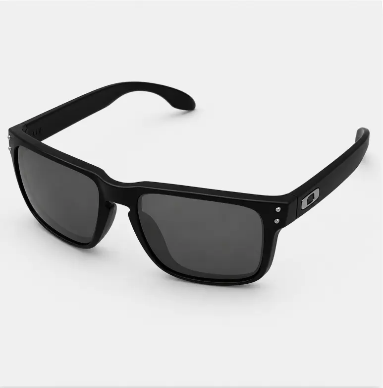 Hookbrook Black Frame Smoke Lens Polarized Sunglasses UV400 Men’s Square Driving Shades