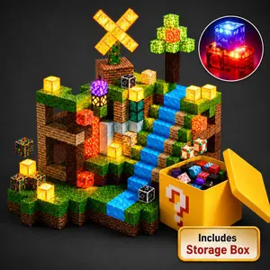 Magnetic Blocks Set, 200pcs/150pcs/100pcs, Educational Toys for Kids Ages 4-12, Perfect Gift for Boys & Girls, Christmas & Birthday Present