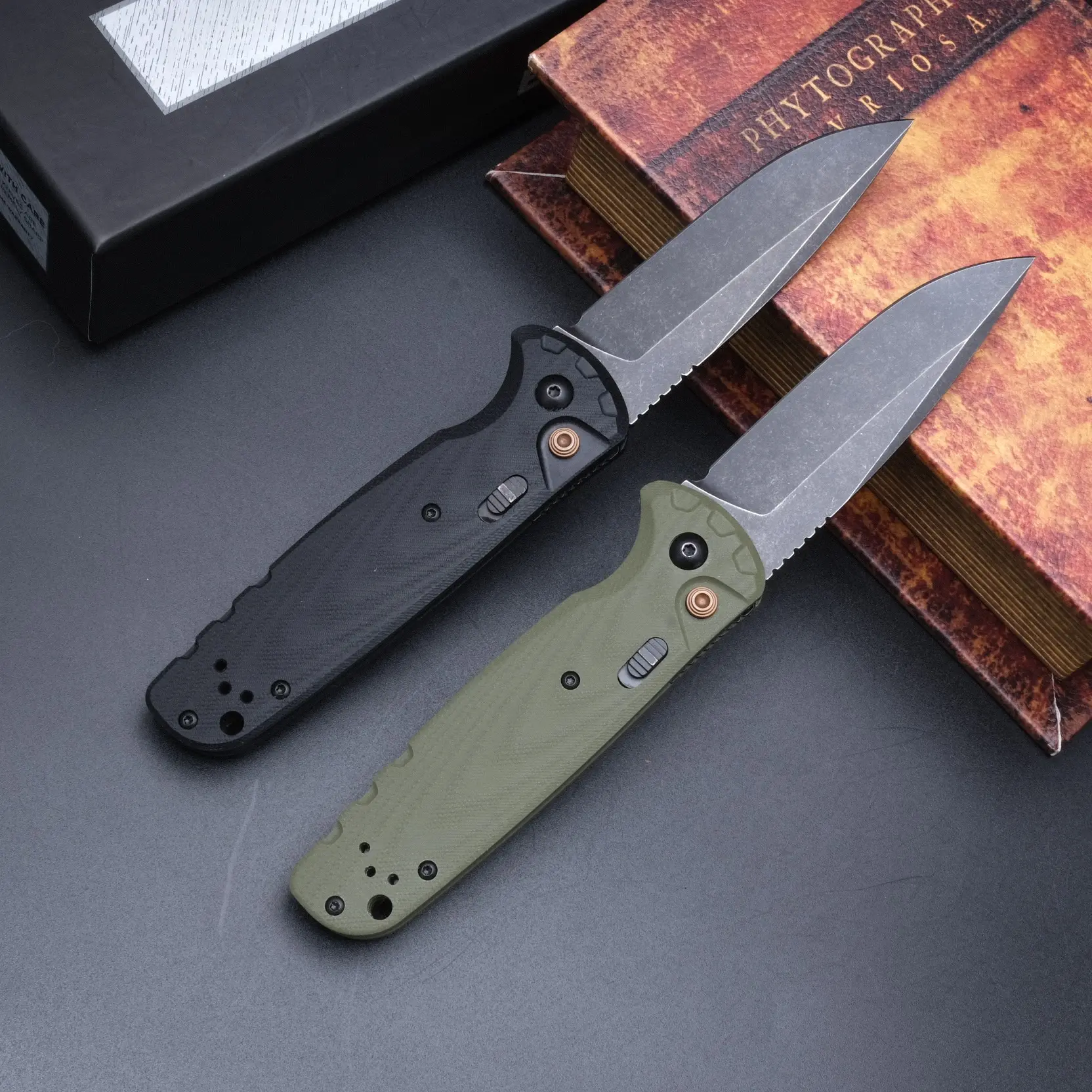 4300BK outdoor portable folding knife, G10 handle, CPM high hardness corrosion-resistant powder steel, outdoor driving, camping, fishing EDC tool, portable tool, best gift.
