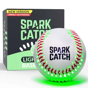 Spark Catch Baseball (Impact-Activated) - Neon Green - Real Baseball Feel, Impact Tested, Perfect Gift for Baseball Enthusiasts