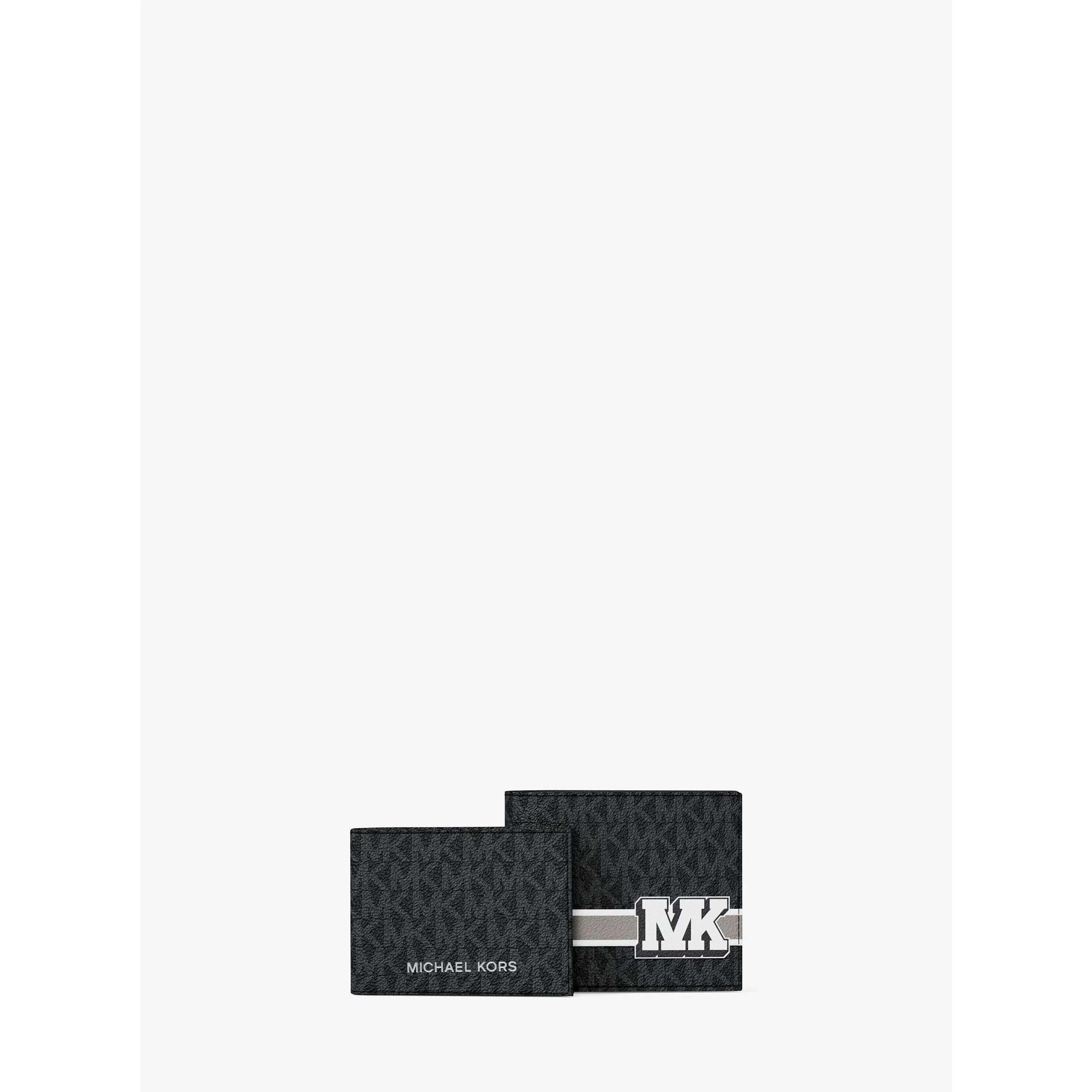 Cooper Striped Signature Logo Billfold Wallet With Passcase