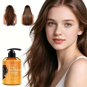 Curl Defining Cream (280ml) - Leave-In Treatment with Argan Oil for Hydration, Frizz Control & Defined Curls | Non-Sticky Formula volumizing  hair  care re mimpi hair fall dandruff shampoo Haircare Smooth Avocado Blend