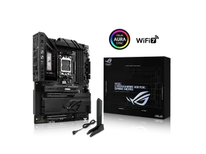 ASUS ROG Crosshair X870E Dark Hero ATX motherboard, 20+2+2 power stages, DDR5 slots, PCIe 5.0, five M.2 slots, 3D VC M.2 heatsink, USB4, AI Cache Boost, PCIe Slot Q-Release, AIO Q-Connector
