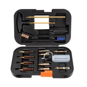 Elite Version Pewpew Cleaning Kit 9mm/.357.22.45.40 Caliber Cleaning Kit Portable Brass Brush with Case Durable Camera Iron