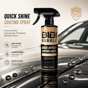 500ML Car Ceramic Coating – Quick Shine & Mirror Gloss Finish, Hydrophobic Water Repellent Protection, Smooth Paint Care for Cars, Trucks & Motorcycles
