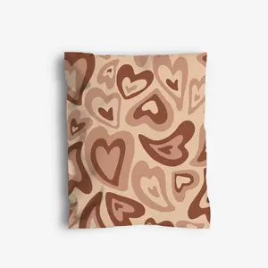 Saint Cloud Mailers - Premium 10x13 Poly Mailers-100 Pack |Durable Shipping Bags for Small Businesses | Secure Shipping Envelopes | Reliable Packing Envelopes | Cute Packaging Poly Bags [LatteHearts] shipping bag polymailers polymailer