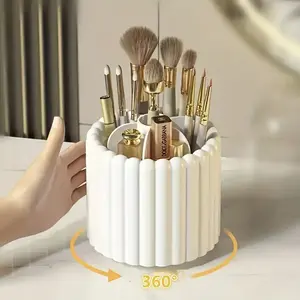 Rotating Makeup Organizer - Multifunctional Desktop Storage Box, Vanity Organization, Compact Design, Smooth Rotation, Beauty Enthusiasts, Office Users, Perfume Organizer