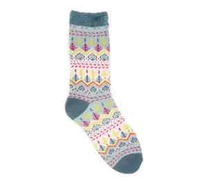 MUK LUKS Vintage Winter Women's Holiday DoubleLayer Socks