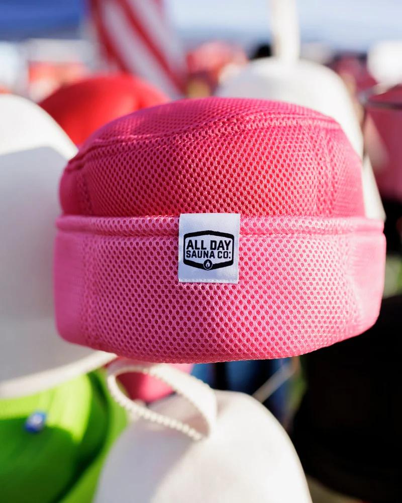 All Day Sauna Co. Japanese Mesh Sauna Hat – Breathable, Machine