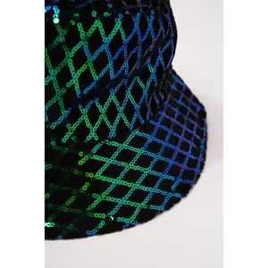 Diamond Sequin Bucket Hat