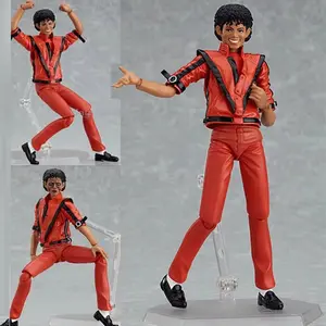Action Figure Michael Jackson Figma 096 14cm PVC Movable Model Collectible Toy Poseable Doll Desk Display Decor Gift for Fans Collectors Birthday Christmas Limited Edition